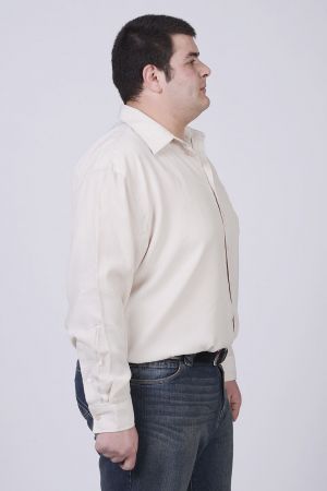 Мъжка риза с дълъг ръкав-макси размер